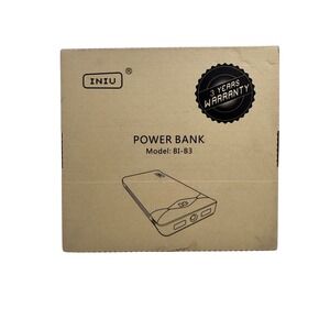 INIU Power Bank 10000mAh Model BI B3 Portable Charger 3 USB Ports